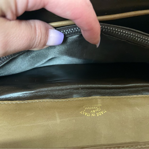 100% Authentic EXTREMELY RARE Early Vintage Gucci Micro GG Saddle Shoulder Bag - Picture 10 of 13